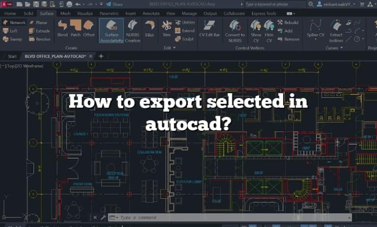 How To Export Selected In Autocad