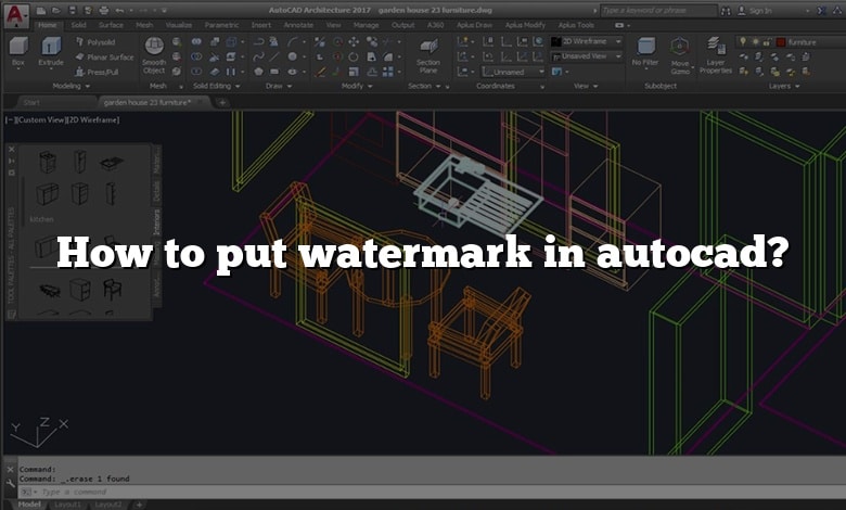 How To Put Watermark In Autocad