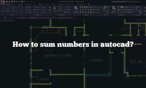 How To Sum Numbers In Autocad