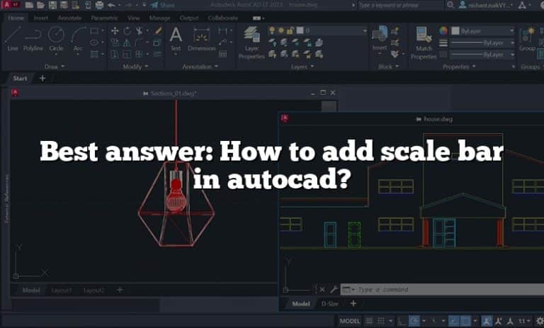 Best answer: How to add scale bar in autocad?