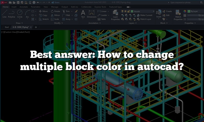 Best answer: How to change multiple block color in autocad?