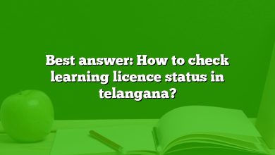 Best answer: How to check learning licence status in telangana?