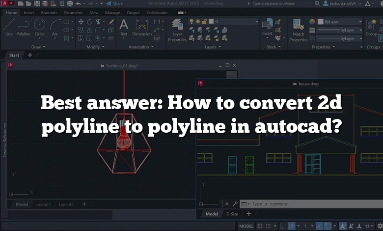 Best answer: How to convert 2d polyline to polyline in autocad?