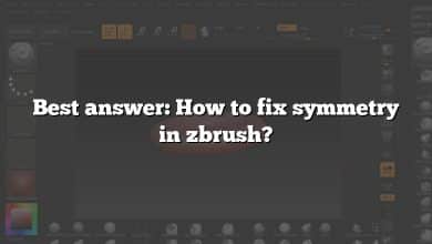 Best answer: How to fix symmetry in zbrush?