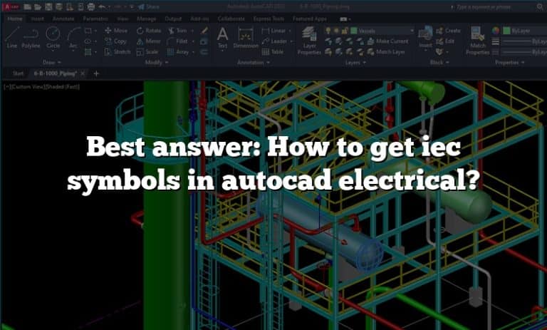 How To Get Iec Symbols In Autocad Electrical