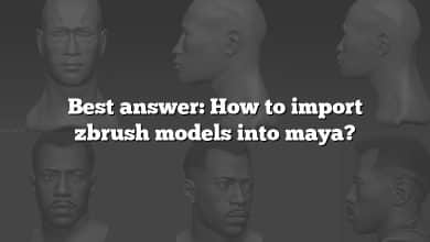 Best answer: How to import zbrush models into maya?