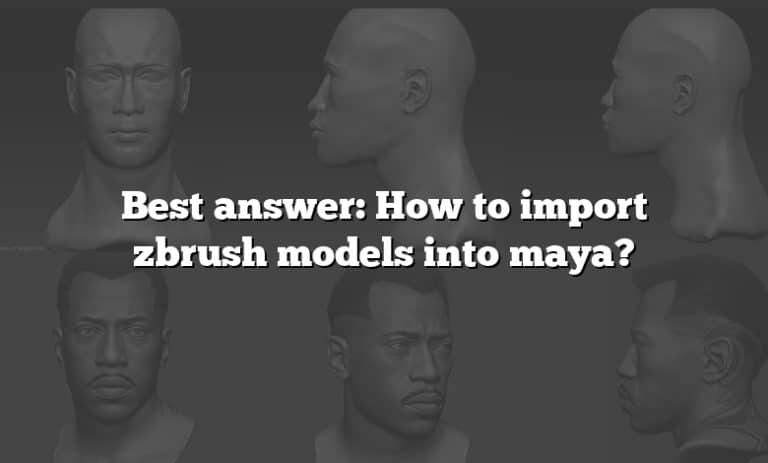how to import zbrush models into maya