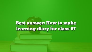 Best answer: How to make learning diary for class 6?