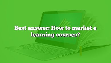 Best answer: How to market e learning courses?