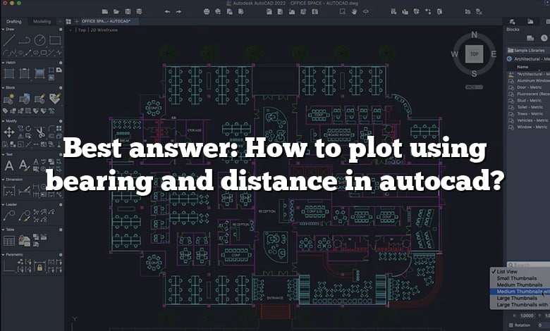 Best answer: How to plot using bearing and distance in autocad?