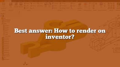 Best answer: How to render on inventor?