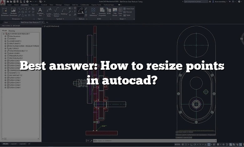 Best answer: How to resize points in autocad?