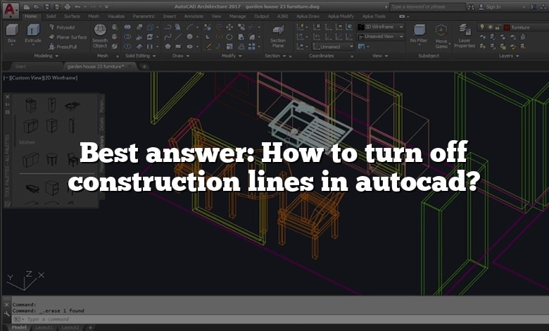 Best answer: How to turn off construction lines in autocad?