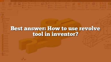 Best answer: How to use revolve tool in inventor?