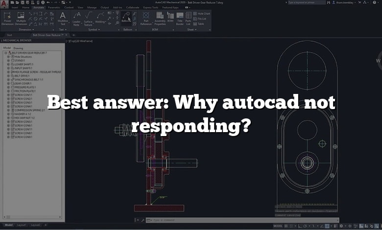 Best answer: Why autocad not responding?