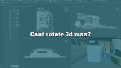 Cant rotate 3d max?