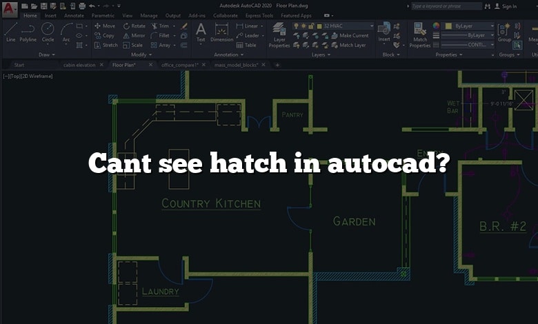 Cant see hatch in autocad?