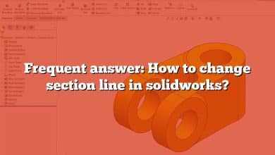 Frequent answer: How to change section line in solidworks?