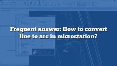 Frequent answer: How to convert line to arc in microstation?