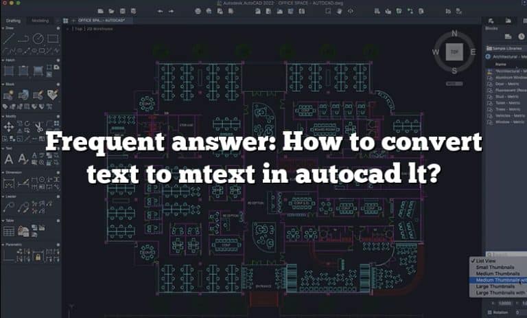 convert text to mtext autocad lt