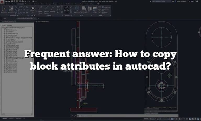 How To Copy Block Attributes In Autocad