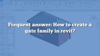 Frequent answer: How to create a gate family in revit?