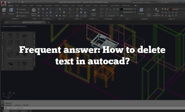 Delete Text In Autocad