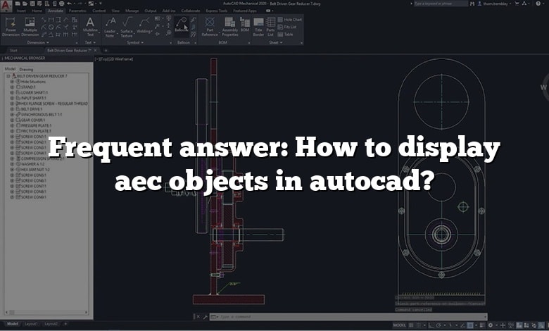 Frequent answer: How to display aec objects in autocad?