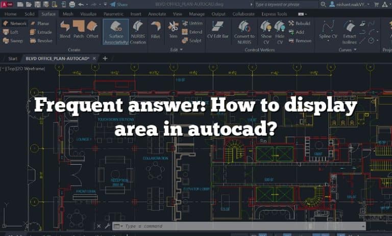 How To Display Area In Autocad