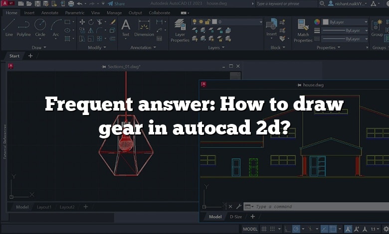 Frequent answer: How to draw gear in autocad 2d?