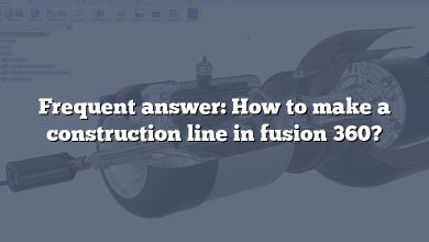 Frequent answer: How to make a construction line in fusion 360?