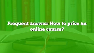 Frequent answer: How to price an online course?