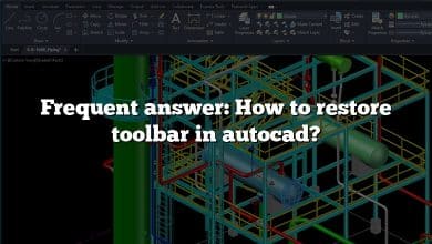 Frequent answer: How to restore toolbar in autocad?