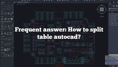 Frequent answer: How to split table autocad?