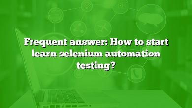 Frequent answer: How to start learn selenium automation testing?