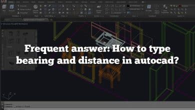 Frequent answer: How to type bearing and distance in autocad?