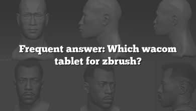 Frequent answer: Which wacom tablet for zbrush?