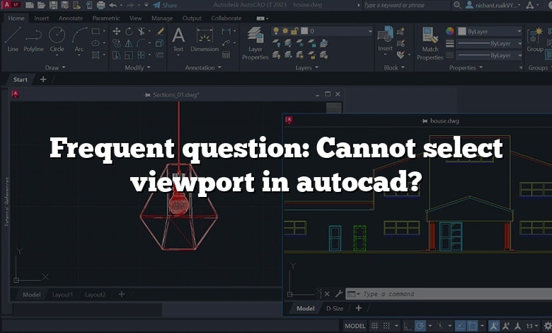 Frequent question: Cannot select viewport in autocad?