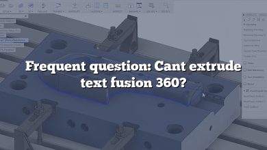 Frequent question: Cant extrude text fusion 360?