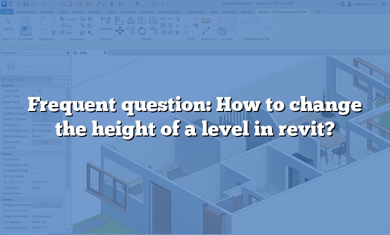 Frequent question: How to change the height of a level in revit?