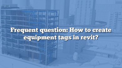 Frequent question: How to create equipment tags in revit?