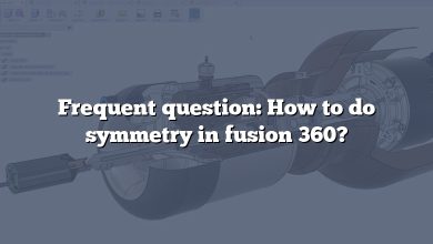 Frequent question: How to do symmetry in fusion 360?