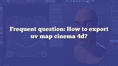 Frequent question: How to export uv map cinema 4d?