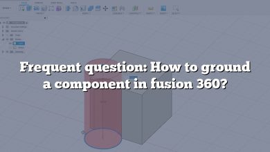 Frequent question: How to ground a component in fusion 360?