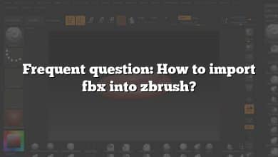 Frequent question: How to import fbx into zbrush?