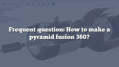 Frequent question: How to make a pyramid fusion 360?