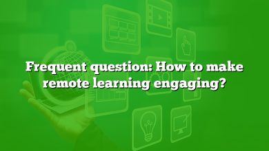 Frequent question: How to make remote learning engaging?