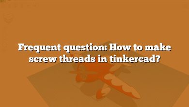 Frequent question: How to make screw threads in tinkercad?