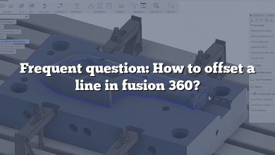 Frequent question: How to offset a line in fusion 360?