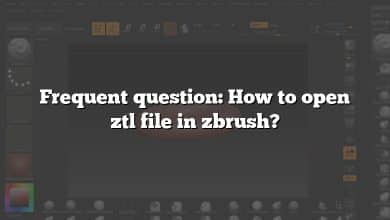 Frequent question: How to open ztl file in zbrush?